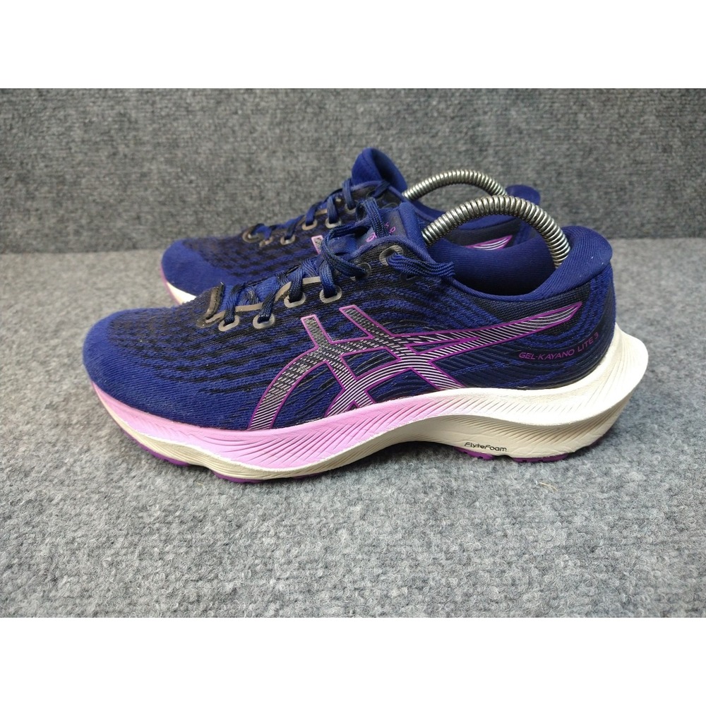 ASICS Gel-Kayano Lite 3 Womens Running Shoes Deep Ocean Pink‎ 1012B293 Size 9 - Picture 3 of 14